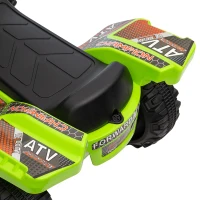 HOMCOM Quad Electric pentru Copii Baterie 6V Faruri Functionale si Pedale Verde(m-9)