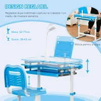 Homcom Banca si Scaun Reglabil pentru Copii 6–12 ani(m-6)