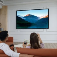 HOMCOM Ecran de proiectie de 100 Inci Ecran Proiectie pentru Proiectoare LED LCD(m-2)