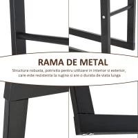 HOMCOM raft stocare lemne, vertical, de interior, 40x25x150cm(m-7)