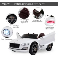 HOMCOM Masina Electrica Copii Bentley 2 Portiere Conducere manuala si Telecomanda(m-6)