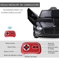Homcom Masina Electrica Copii – Bentley cu 2 Portiere & Telecomanda(m-8)