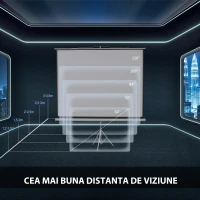 Homcom Ecran Proiectie 100” – Format 4:3 cu Trepied(m-7)