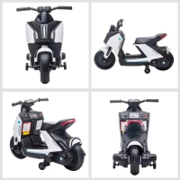 HOMCOM motocicleta electrica pentru copii 6V, alba(m-7)