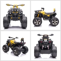 HOMCOM ATV Copii 12V – Electric cu Faruri, 3–5 Ani(m-8)