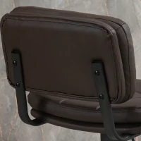 HOMCOM Height Adjustable Barstools Set of 2, Swivel Bar Stools with Footrest for Kitchen Counter, Home Bar(m-7)