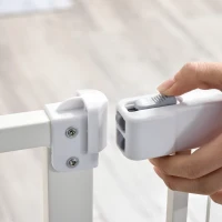 PawHut Gard pentru Caini Inchidere Automata Latime Reglabila Pana la 80cm(m-8)