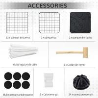 PawHut cusca modulara, pentru animale mici, 105x70x35cm(m-6)