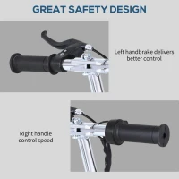 HOMCOM Foldable Electric Scooter for Teens Over 7 years old 12V Battery 120W-Red(m-4)