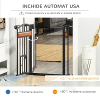 PawHut Portita pentru caini cu fixare prin apasare, extensibila 74-80 cm(m-5)