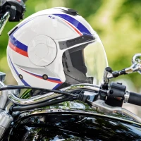 HOMCOM Casca Motocicleta Viziera Exterioara si Parasolar Certificat ECE R22 Masura M(m-2)