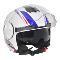 HOMCOM Casca Motocicleta Viziera Exterioara si Parasolar Certificat ECE R22 Masura M(m-4)