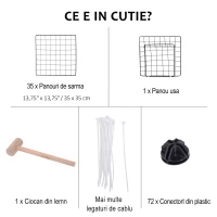 Pawhut tarc Personalizabil – 36 Panouri Metal pentru Animale(m-6)