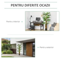 HOMCOM palmier artificial in ghiveci, 42 frunze, 185cm, verde(m-5)