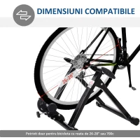 HOMCOM bicicleta pliabila home use, 54,5x47,2x39,1cm, negru(m-6)