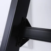 HOMCOM Gaming-Tisch Spieltisch mit LED-Licht Schreibtisch mit Kopfhörerhaken  Getränkehalterung Computertisch MDF Metall ABS Schwarz 120 x 60 x 73 cm(m-9)