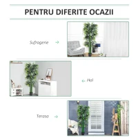 Outsunny Bambus Artificial 180 cm – Ghiveci Inclus, Interior & Exterior(m-5)