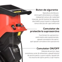 Outsunny biotocator electric cu sac si lopata 40x34x89cm, rosu(m-5)