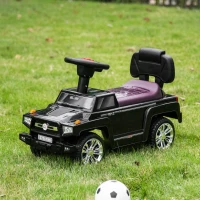 HOMCOM masina pentru copii, cu volan, 68x30.5x41.5 cm, negru(m-10)