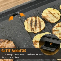 HOMCOM gratar electric antiaderent,1600W(m-7)