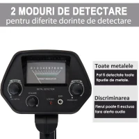 Outsunny Detector de Metal cu Bobina Impermeabila(m-5)