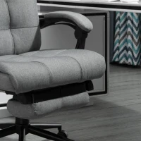 Vinsetto Ergonomic Office Chair w/Armrest Light Grey(m-10)