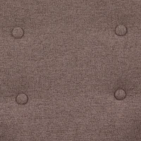 HOMCOM Upholstered Armchair, Living Room Chairs with Birch Wood Legs, Thick Padding and Button Mid-Back, Brown(m-9)