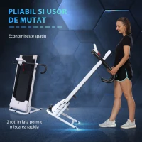 HOMCOM banda de alergat electrica, 10km/h 125x61x118 cm(m-7)