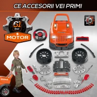 HomCom Cabina de camion, jucarie cu motor si 61 de accesorii, 3-5 ani(m-7)