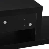 HOMCOM Black TV Stand,  Wall Mounted, Wooden(m-6)