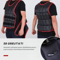 Homcom Vesta Ponderata – 20 kg cu 38 Greutati & inchidere Velcro(m-4)
