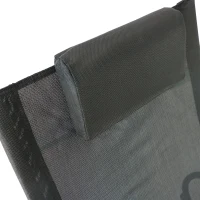 Outsunny Sdraio da Giardino Zero Gravity, Sedia a Dondolo con Cuscino e Tessuto Traspirante, 105x62x88cm, Nera(m-7)