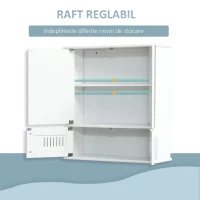 Kleankin mobilier suspendat de baie, 55x17.5x60 cm(m-6)