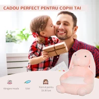 HOMCOM fotoliu in forma de iepuras, pentru copii, 60x55x59cm(m-5)