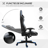 Vinsetto Fotoliu de Gaming Inaltime si Spatar Ajustabile tetiera si perna lombara(m-6)