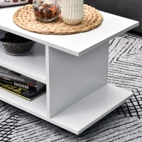 HOMCOM SZAFKA RTV NA KÓŁKACH BIAŁA(m-7)