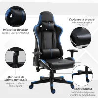 Vinsetto Fotoliu de Gaming Inaltime si Spatar Ajustabile tetiera si perna lombara(m-7)