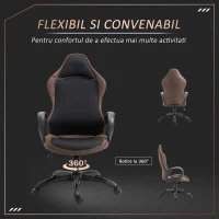 Vinsetto Scaun Gaming Reglabil pe Inaltime si Balansoar, Pivotant 360°(m-6)