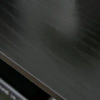 HOMCOM biurko komputerowe biurko z dwiema półkami nowoczesne biurko gamingowe z blatem ze szkła hartowanego domowe biuro regulowane nóżki stal płyta wiórowa czarny + szary 115 x 55 x 90 cm(m-6)