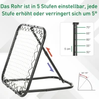 Rebounder do bejsbola bramka odbijająca rama z siatką składana metal+ PE czarny(m-5)