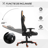 Vinsetto Fotoliu de Gaming Inaltime si Spatar Ajustabile tetiera si perna lombara(m-8)