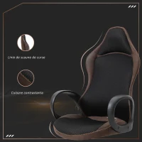 Vinsetto Scaun Gaming Reglabil pe Inaltime si Balansoar, Pivotant 360°(m-7)