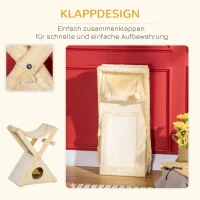 PawHut Kattentoren krabboom kattenboom met grot en hangmat sisal spaanplaat(m-5)