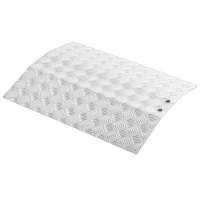 HOMCOM Rollstuhlrampe Auffahrrampe rutschfest Aluminium Silber(m-10)