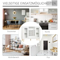 Kredens kuchenny ze szklanymi drzwiami szuflada półka na 12 butelek wina(m-6)