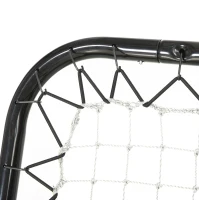 Rebounder do bejsbola bramka odbijająca rama z siatką składana metal+ PE czarny(m-8)
