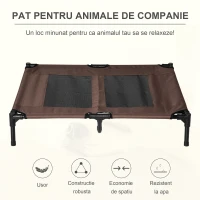 PawHut Sezlong pentru Caini Mari di Metal si Panza Oxford Transpiranta(m-4)