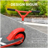 HOMCOM Trotineta pentru Adulti din Aluminiu cu Maner Ergonomic Rosie(m-5)