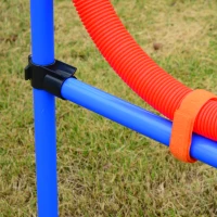 PawHut Set Agility Dog Dresaj Caini, Obstacole si Slalom, Geanta de Transport(m-9)
