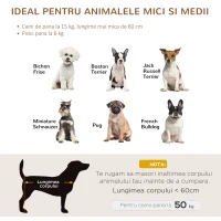 PawHut Cusca pentru Caini si Pisici din Ratan cu Perna Lavabila 70,5x40x37,5cm Bej(m-7)
